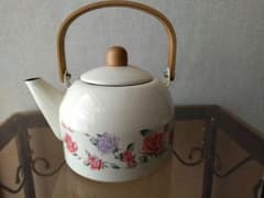 ホーローポット やかんケトル 花柄 昭和レトロポップビンテージ