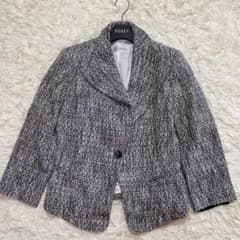 美品 最高級 白タグ マックスマーラ ツイード ジャケット 40 近年 1B