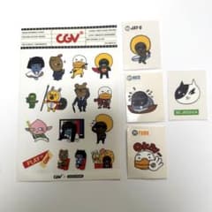 【希少】カカオフレンズ　ラインフレンズ シールセットのサムネイル