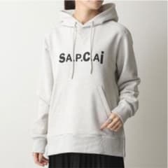 A.P.C. sacai 黒 コラボ スウェット Sacai サカイ × A.P.C. アーペーセー 21SS 21E2-COEQW-M26978