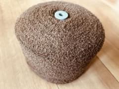 コーン巻き毛糸　ウール混ループ　ブラウンのサムネイル