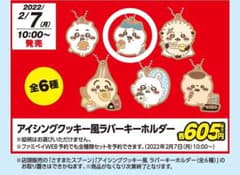 ちいかわ　アイシングクッキー風キーホルダー　ハチワレのサムネイル