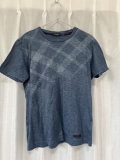 BLACK LABEL CRESTERBROOK チェック柄TシャツL ネイビーのサムネイル