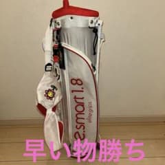 エリートグリップキャディバッグ1.8 白\レッド エリートグリップキャディバッグ1.8 白\赤 - メルカリ