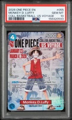 PSA10】バスケ モンキー D ルフィ ワンピースカード 大学 USA ③