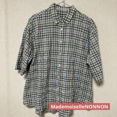 【美品】Mademoiselle NON NON シャツ チェックのサムネイル