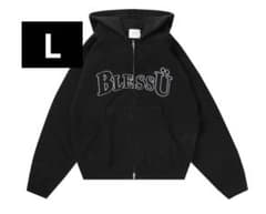 ブレスユー BLESSU ジップアップパーカー ブラック - メルカリ
