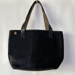 ブラック毛皮風トートバッグ　koosのサムネイル