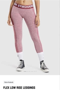 Gymshark FLEX LOW RISE レギンス レッド　XSのサムネイル