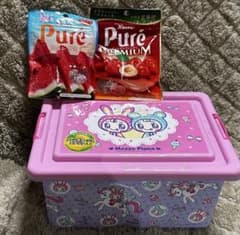 Mezzo Piano メゾピアノ コンテナボックス菓子付き&ピュレグミ2味