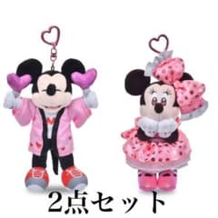 ディズニーストア アイドルミニーミッキーぬいぐるみキーチェーン