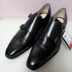 PATRICK COX ダブルモンクストラップシューズ ブラック24.5cm新品