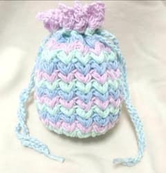 ＊ハンドメイド＊かぎ針 巾着のサムネイル