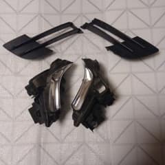 LS600h LS460フロントバンパフォグ中古 左右黒ガーニッシュ左右+オマケ LS600h LS460フロントバンパフォグ中古 左右黒ガーニッシュ左右+オマケ