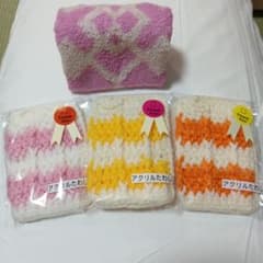 アクリルたわし 3枚セット ハンドタオルのサムネイル