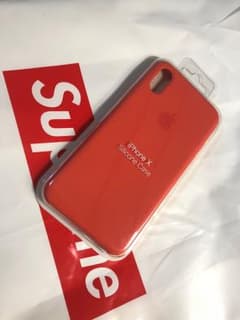 iphone X /XS シリコンケース 純正 apple スパイシーオレンジのサムネイル