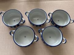 スープカップ 5個セット 両手付きのサムネイル