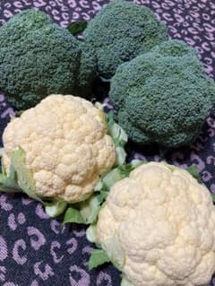 無農薬＊  野菜2種 ブロッコリー、カリフラワーのサムネイル
