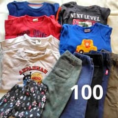 【100cm/冬物まとめ】男の子 子供服 12点 トップス ボトムス