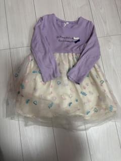 キッズ ワンピース 110cm 紫色のサムネイル