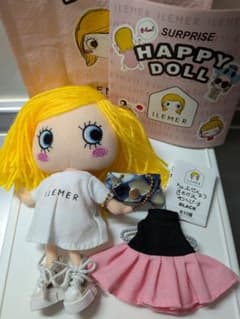 ILEMER HAPPY DOLL ぬいぐるみ 本体 着せ替え付きのサムネイル