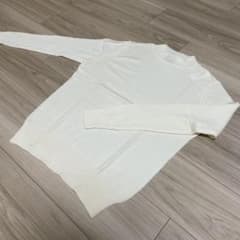 美品】ルトロワ フランス製 白モックネックセーター ウール100% サイズ 