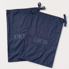 Dior ディオール 保存袋 巾着 靴 シューズ袋 2枚セット - メルカリ