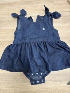 Polo Baby デニムロンパース フリル付きのサムネイル
