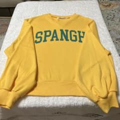 SPANGH ロゴ スウェット イエロー Lのサムネイル