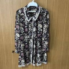 ROSSE 花柄レース襟ワンピース丈のサムネイル