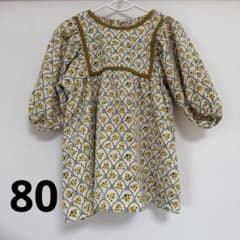 80cm キッズ 花柄ワンピースのサムネイル