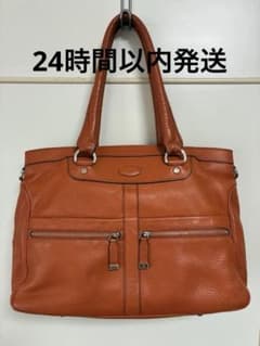 【良品】TOD’S トッズ レザートートバッグ　 シボ革A4収納 肩掛けのサムネイル