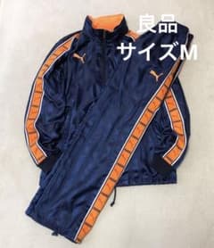良品　y2k PUMA プーマ　プージャ　光沢ナイロンセットアップ　ネイビー　M 良品 y2k PUMA プーマ プージャ 光沢ナイロンセットアップ ネイビー M