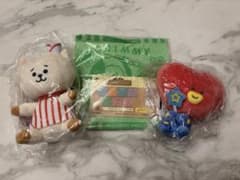 이치 반 복권 BT21 SWEET MAGIC 봉제 장난감 2 점과 손수건 1 점