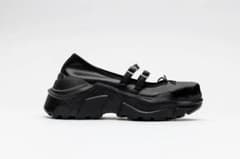 AKIKO AOKI GISELLE BLACK LEATHER