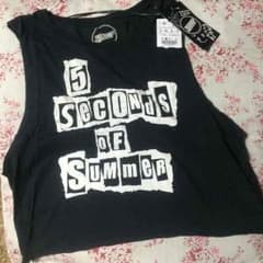 【値下げ】5SOS☆新品未使用品☆クロップタンクトップ☆1D☆Pull&Bearのサムネイル