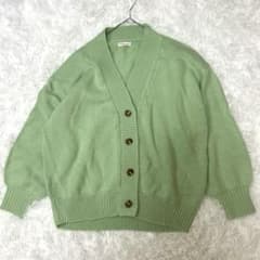 アースミュージック＆エコロジー ニットカーディガン ミントグリーン F