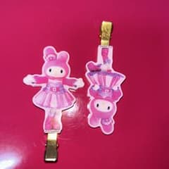 マイメロディ ヘアクリップ 2個セットのサムネイル