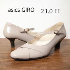 【美品】アシックス GIRO パンプス 24cm ASICS WALKING asics WALING GIRO パンプス ベージュ 24.0cm