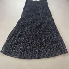 UNIQLO×INESプリーツスカートL花柄ネイビー美品完売のサムネイル