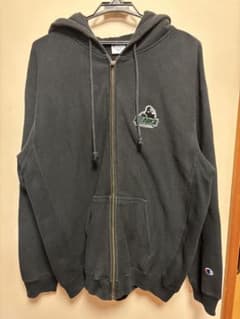 XLARGE × Champion リバースウィーブ ジップパーカー ブラックLのサムネイル