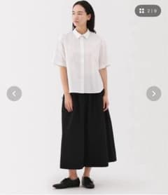 フレアスカート 黒 ロング無印のサムネイル