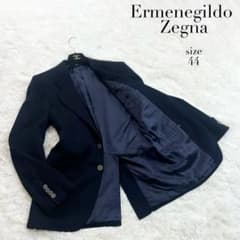 エルメネジルドゼニア】ウール☆テーラードジャケット☆紺☆イタリア製