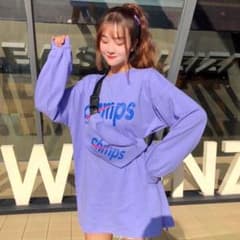 ビッグシルエット★ ロンＴシャツ☆新品未使用のサムネイル