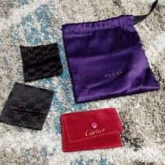 たかぴさま専用　グッチ紫の巾着ですのサムネイル
