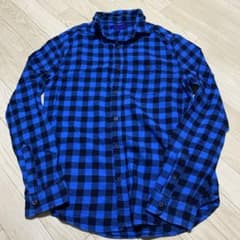 あ*い様 AEROPOSTALE 長袖シャツ ブルー チェック Sサイズのサムネイル