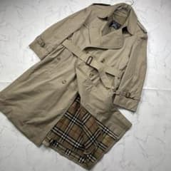逸品】バーバリーズ ライナー付 ロングトレンチコート ハニーベージュ