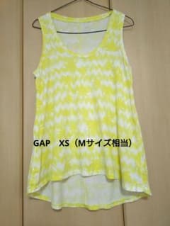 GAP　ヤシ柄　レディース　ロングタンクトップ　XS（Mサイズ相当）春夏のサムネイル