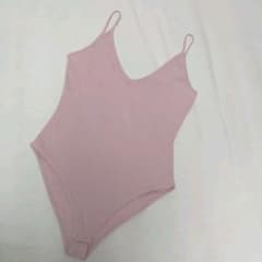 ♥FOREVER21♥ コットンリブ ボディスーツ サイズＭのサムネイル