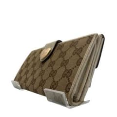 GUCCI 구찌 GG 캔버스 하트 쇠장식 긴 지갑 접이식 지갑
